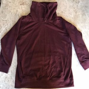 GAP Funnel Neck Burgundy Wine Women’s Hoodie L